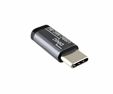 DINIC Adapter, USB C Stecker auf Micro  Buchse, 3 Stück Alu, space grey